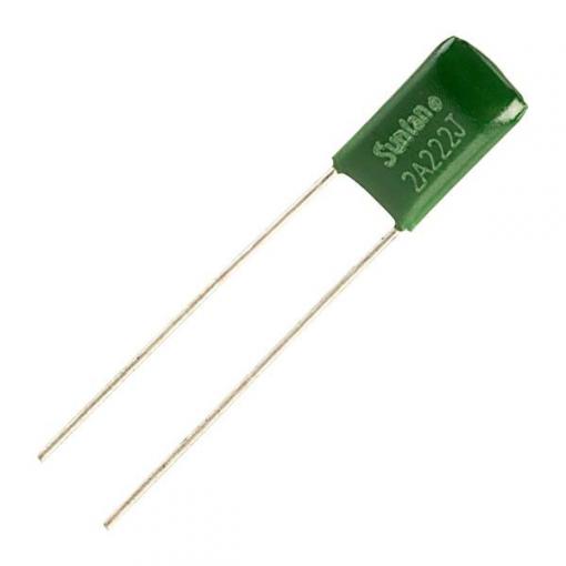 Suntan TS01002A222JSB000R 1 ks fóliový kondenzátor 2.2 nF 100 V 10 % 3.5 mm (d x š) 11 mm x 6.5 mm