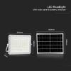 V-TAC VT-180W-W LED reflektor, solární modul 20 W, studená bílá, bílá, 7845