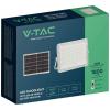 V-TAC VT-180W-W LED reflektor, solární modul 20 W, studená bílá, bílá, 7845
