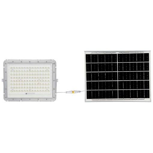 V-TAC VT-180W-W LED reflektor, solární modul 20 W, studená bílá, bílá, 7845