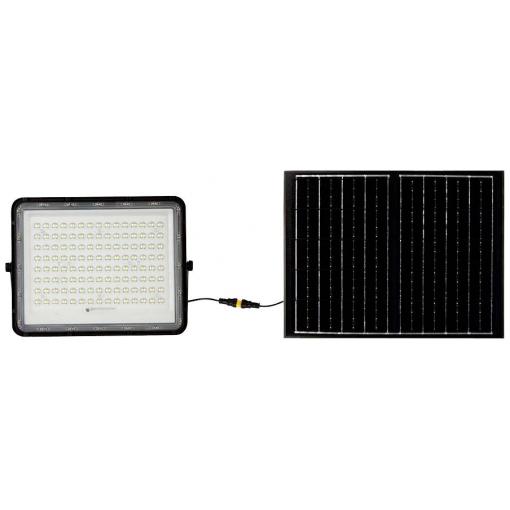 V-TAC VT-180W LED reflektor, solární modul 0.5 W, studená bílá, černá, 7827
