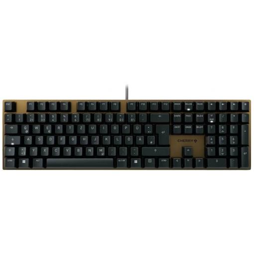 CHERRY KC 200 MX kabelový klávesnice německá, QWERTZ černá, bronzová