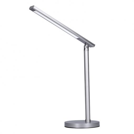 Solight LED stolní lampička, 7W, stmívatelná, změna chromatičnosti, stříbrná barva - WO53-S