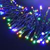 Solight LED venkovní vánoční řetěz s dálkový ovládáním a zvukovým senzorem - Cluster, 576 LED, 8 funkcí, časovač, IP44, vícebarevná - 1V11-M