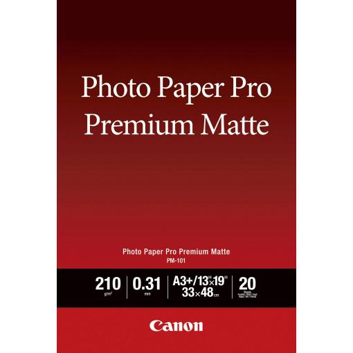 Canon Photo Paper Pro Premium Matte PM-101 8657B007 fotografický papír DIN A3+ 210 g/m² 20 listů matný