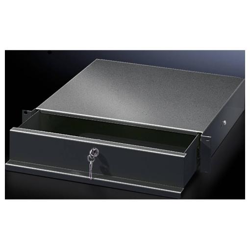 Rittal 5502325 19 palec šuplík pro datové skříně 3 U vysouvací černá
