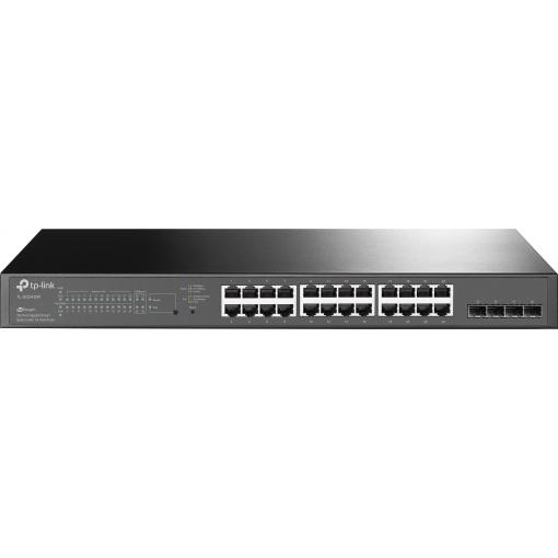 TP-LINK TL-SG2428P JetStream TL-SG2428P síťový switch 24 + 4 porty 10 / 100 / 1000 MBit/s funkce PoE