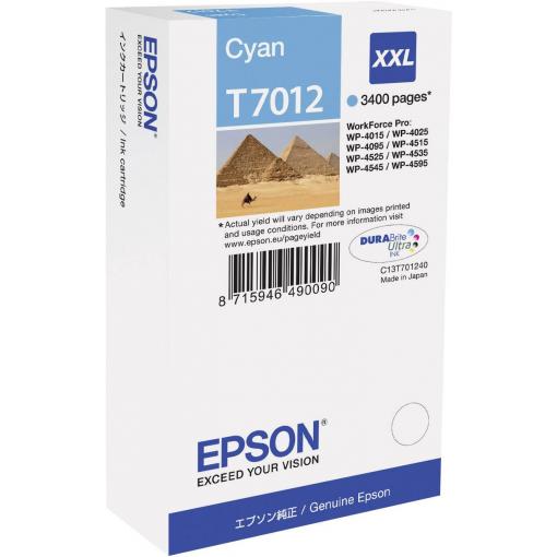 Epson Ink T7012 originál azurová C13T70124010