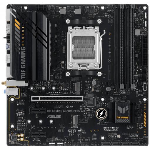 Asus TUF GAMING A620M-PLUS WIFI Základní deska Socket (PC) AMD AM5 Tvarový faktor Micro-ATX Čipová sada základní desky AMD® A620