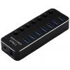 Roline 14.02.5057 USB Hub 7 portů USB-A USB 3.2 Gen1 5 GBit/s černá
