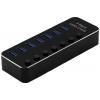 Roline 14.02.5057 USB Hub 7 portů USB-A USB 3.2 Gen1 5 GBit/s černá
