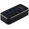 Roline 14.02.5056 USB Hub 4 porty USB-A USB 3.2 Gen1 5 GBit/s černá