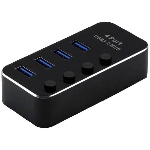 Roline 14.02.5056 USB Hub 4 porty USB-A USB 3.2 Gen1 5 GBit/s černá