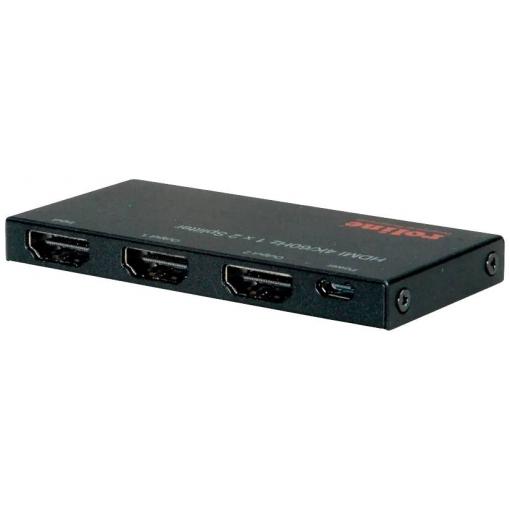 Roline 2 porty HDMI rozbočovač HDMI 3840 x 2160 Pixel