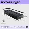 HP USB-C® dokovací stanice a Handsfree Universal USB-C Multiport-Hub Vhodné pro značky (dokovací stanice pro notebook): univerzální napájení USB-C®