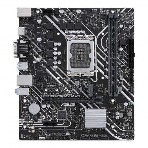 Asustek Computer PRIME H610M-D D4 Základní deska Socket (PC) Intel® 1700 Tvarový faktor Micro-ATX Čipová sada základní desky Intel® H610