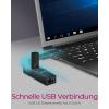 ICY BOX 60844 USB Hub 4 porty USB-A, RJ45 USB 3.1 Gen1 5 GBit/s lze ovládat prostřednictvím PC černá IB-HUB1419-LAN, USB 3.2 Gen 1 HUB und LAN Adapter,