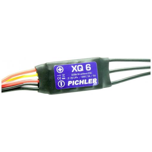 Pichler Modellbau XQ+ 6 Brushless letový regulátor pro model letadla Zatížitelnost (max. A): 10 A