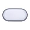 Solight LED venkovní osvětlení oválné, 20W, 1500lm, 4000K, IP54, 26cm, šedá barva - WO749-G