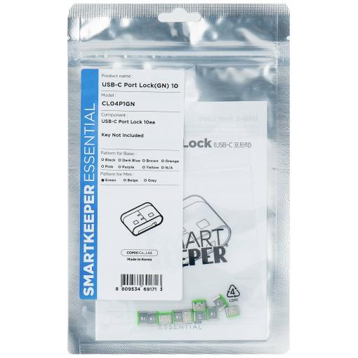 Smartkeeper Zámek k portu USB-C® CL04P1GN sada 10 ks zelená bez klíče CL04P1GN