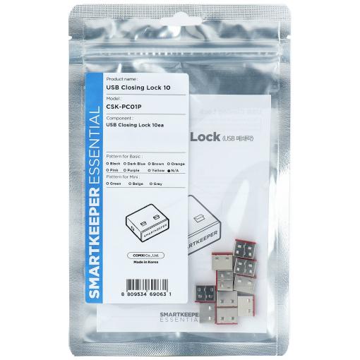 Smartkeeper zámek portu USB CSK-PC01P sada 10 ks červená, nerezová ocel bez klíče, Permanentní pojistka CSK-PC01P