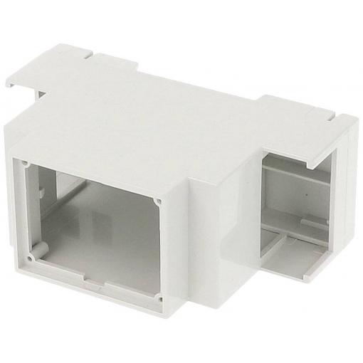 Hammond Electronics 1597DIN2MH53 pouzdro na DIN lištu otevřená 90 x 58 x 36 PPO světle šedá 1 ks