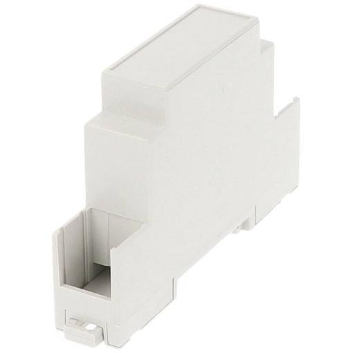 Hammond Electronics 1597DIN1MC53 pouzdro na DIN lištu uzavřená 90 x 58 x 18 PPO světle šedá 1 ks