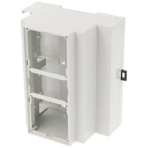 Hammond Electronics 1597DIN6MH53 pouzdro na DIN lištu otevřená 90 x 58 x 106 PPO světle šedá 1 ks