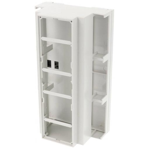 Hammond Electronics 1597DIN9MDH53 pouzdro na DIN lištu otevřená 90 x 58 x 160 PPO světle šedá 1 ks