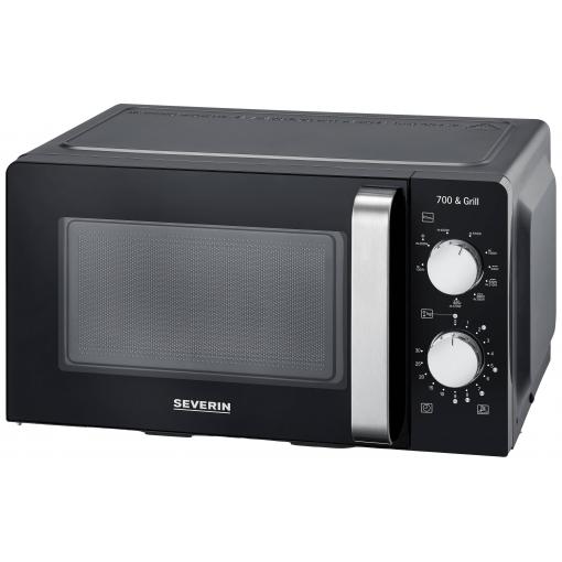 Severin 7781 mikrovlnná trouba černá/šedá 700 W funkce časovače, funkce grilování