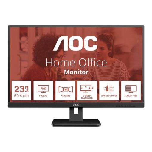 AOC Essential-line 24E3UM LED monitor 61 cm (24 palec) 1920 x 1080 Pixel 16:9 4 ms VA LED