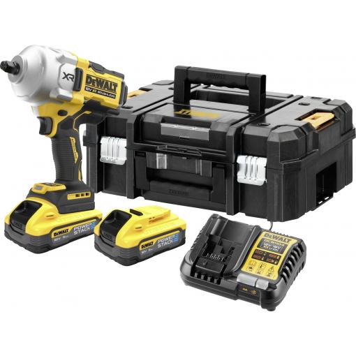 DEWALT DCF961H2T-QW, DCF961H2T-QW aku rázový utahovák, 135 ot./min, 1.220 ot./min, 1.626 ot./min, 1.496 ot./min, 18 V, 5.0 Ah, Li-Ion, bezkartáčové, vč. 2x