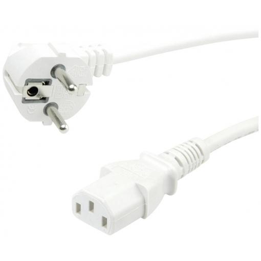 Roline green napájecí kabel [1x zástrčka s ochranným kontaktem - 1x IEC C13 zásuvka 10 A] 0.80 m bílá