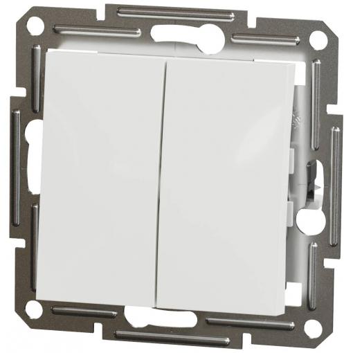 Schneider Electric dvojitý vypínač Asfora Signální bílá (RAL 9003) EPH0370121D 1 ks