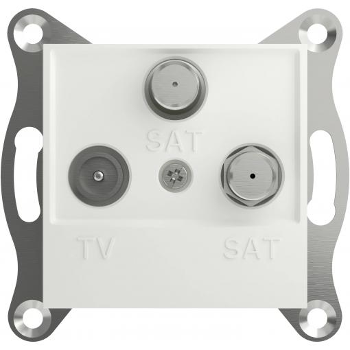 Schneider Electric Koncová účastnická zásuvka TV/SAT/SAT Asfora Signální bílá (RAL 9003) EPH3670121D 1 ks
