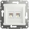 Schneider Electric Telefonní zásuvka RJ11 Asfora Signální bílá (RAL 9003) EPH4270121D 1 ks