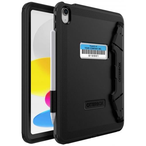 Otterbox Defender Kickstand Asset Tag Case obal na tablet Apple iPad 10.9 (Gen.10, 2022), iPad 10.9 (A16, 2025) 27,7 cm (10,9) Backcover černá