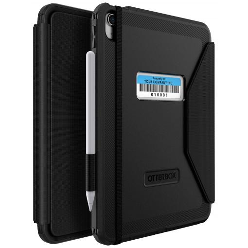 Otterbox Defender Folio Asset Tag Case obal na tablet Apple iPad 10.9 (Gen.10, 2022), iPad 10.9 (A16, 2025) 27,7 cm (10,9) Pouzdro typu kniha černá