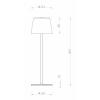 Deko Light Canis 346051 akumulátorová stolní lampa LED 3.5 W tmavě šedá