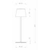 Deko Light Canis 346022 akumulátorová stolní lampa LED 3.5 W béžová