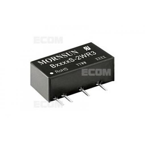 DC/DC měnič B2415S-2WR3, 24 V → 15 V, 133 mA, izolovaný