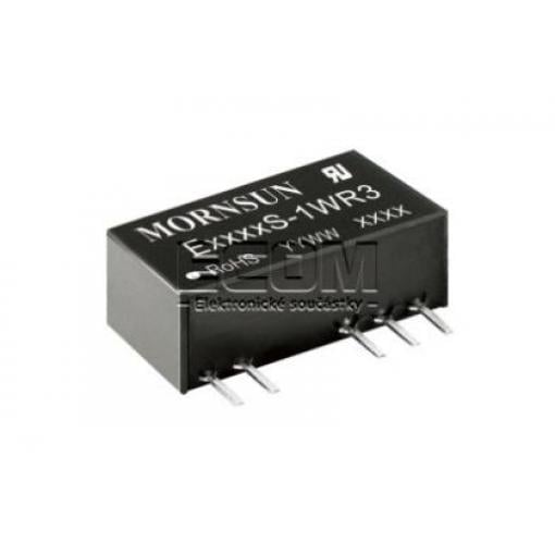 DC/DC měnič E2415S-1WR3, ±15 V / 34 mA, izolovaný, SIP7