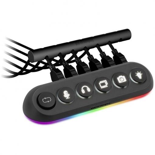 Streamplify HUB DECK 5 kontrolér RGB černá, RGB