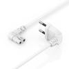 Hama 00221102 napájecí síťový kabel bílá 5 m