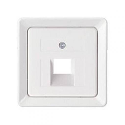 ELSO 206404 Čistě bílá centrální deska ELSO 206404 pro 1x RJ45 1 ks