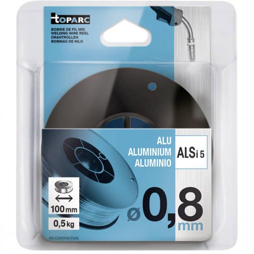 Cívka drátu hliník Ø 100 mm - Ø 0,8 mm 0.5 kg Toparc 086685