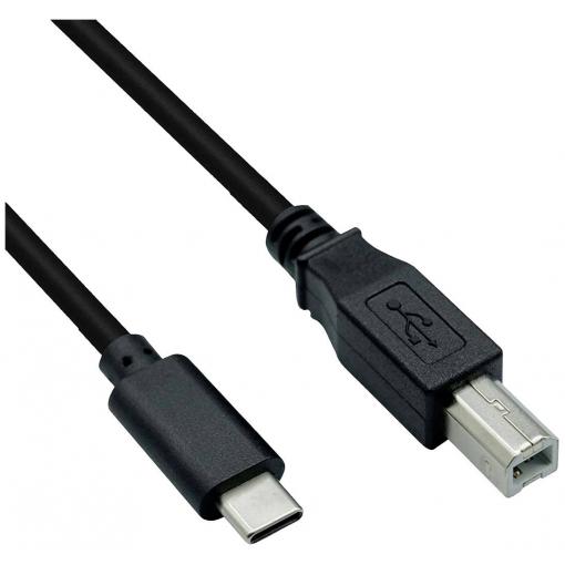 Roline USB kabel USB 2.0 USB-C ® zástrčka, USB-B zástrčka 4.50 m černá stíněný 11.02.8338