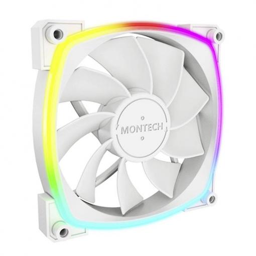 MONTECH RX120 PWM ARGB PC větrák s krytem bílá, šedá (š x v x h) 120 x 120 x 25 mm