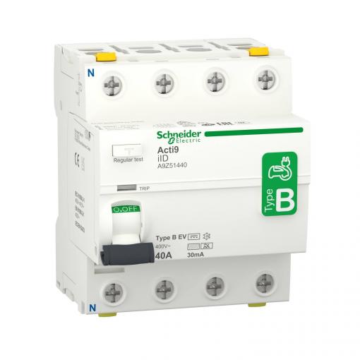 Schneider Electric A9Z51440 ochranný proudový spínač Pro elektrickou nabíjecí stanici B 40 A 0.03 A