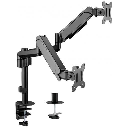 Value držák na stůl pro monitor 2 Displej: (s) 43,2 cm (17) - 81,3 cm (32) černá naklápěcí, nastavitelná výška, otočný